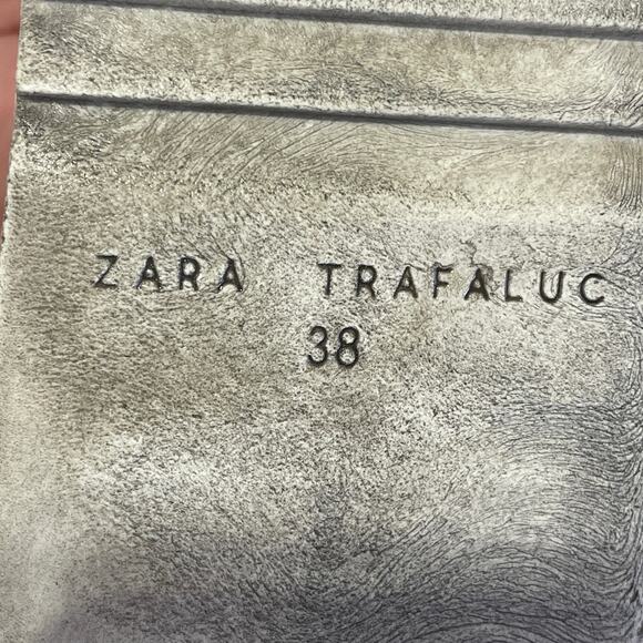 Zara Trafaluc Pale Pink Platform Lace Up Oxfords/Loafers - Picture 12 of 13